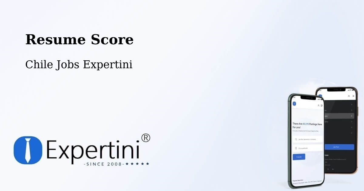 Resume Score & Job Description Match Tool – Aysén - Chile Jobs Expertini